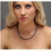 Image 1 : 14KT White Gold 37.72ctw Sapphire and Diamond Necklace
