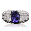 Image 3 : 14KT White Gold 2.63ct Tanzanite and Diamond Ring