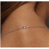 Image 6 : 14KT White Gold 1.22ct Tanzanite and Diamond Pendant With Chain