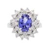 Image 3 : 14KT White Gold 2.55ct Tanzanite and Diamond Ring