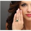 Image 6 : 14KT Yellow Gold 1.90ct Emerald and Diamond Ring