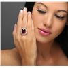 Image 2 : 14KT Two-Tone Gold 13.13ct Ruby and Diamond Ring