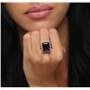 Image 2 : 14KT Yellow Gold 10.27ct Amethyst and Diamond Ring