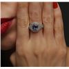 Image 6 : 14KT White Gold 1.47ct Tanzanite and Diamond Ring