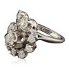 Image 4 : 18KT White Gold 1.69ctw Diamond Ring