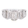 Image 3 : 14KT White Gold 1.37ctw Diamond Ring