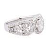 Image 4 : 14KT White Gold 1.37ctw Diamond Ring