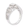Image 7 : 14KT White Gold 1.37ctw Diamond Ring