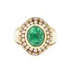 Image 3 : 18KT Yellow Gold 2.63ct Emerald and Diamond Ring