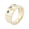 Image 7 : 14KT Yellow Gold 0.60ctw Sapphire Ring