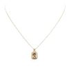 Image 3 : 14KT Two-Tone Gold 2.02ct Morganite and Diamond Pendant With Chain