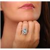 Image 2 : 14KT Two-Tone Gold 3.04ct Aquamarine and Diamond Ring