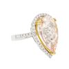 Image 4 : 14KT Two-Tone Gold 8.86ct Morganite and Diamond Ring