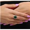 Image 5 : 14KT Yellow Gold 3.49ct Emerald and Diamond Ring