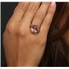 Image 6 : 14KT Yellow Gold 8.24ct Morganite, Pink Sapphire and Diamond Ring