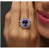 Image 6 : 14KT Two-Tone 4.50ct Tanzanite and Diamond Ring