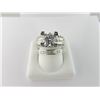 Image 1 : 133-17262:14k white gold diamond engagement ring