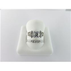 133-17396:10K white gold diamond engagement ring