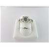 Image 1 : 135-13898:18K white gold diamond engagement ring