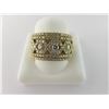 Image 1 : 160-20345:18K yellow gold diamond ring