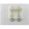 Image 1 : 176-17541:14K white gold diamond earrings