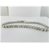 Image 1 : 180-13326:14K white gold diamond tennis bracelet