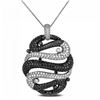 Image 1 : 186-15654:18K white and black gold pendant