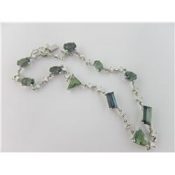 986-10040:14K white gold & diamond bracelet