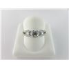 Image 1 : 135-14291:14K white gold diamond ring