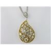Image 1 : 186-17945:18K white & yellow gold diamond pendant