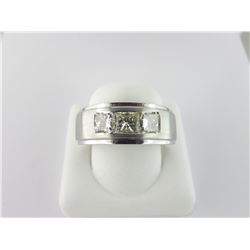 193-15399:14K white gold gents diamond band