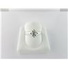 Image 1 : 104-12436:14K white gold diamond solitaire ring