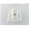 Image 1 : 105-11159:14K white gold diamond solitaire ring