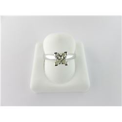 116-11777:14K white gold diamond solitaire