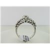Image 2 : 133-16235:18K white gold diamond engagement ring