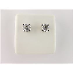 174-11828:14k White Gold Diamond Studs