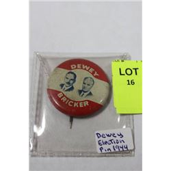 1944 USA ELECTION PIN