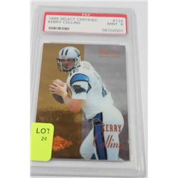 1995 KERRY COLLINS ROOKIE CARD GRADED 9