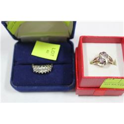 .925 SILVER LADIES RING X2