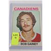 Image 1 : 1975 BOB GAINEY 2ND HOCKEY CARD