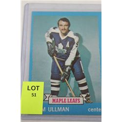 1973 NORM ULLMAN HOCKEY CARD