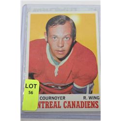 1970 YVAN COURNOYER HOCKEY CARD