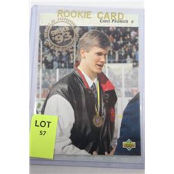 1992 CHRIS PRONGER ROOKIE CARD