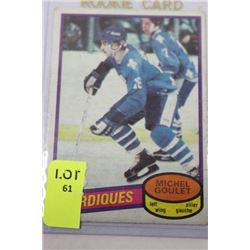 1980 MICHEL GOULET ROOKIE CARD