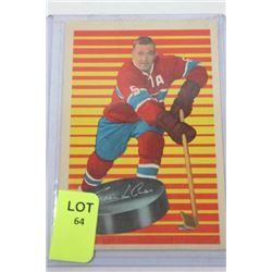 1963 BOOM BOOM GEOFFRION HOCKEY CARD