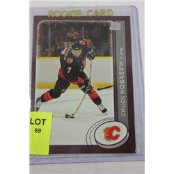 CHUCK KOBASEW CALGARY CARD
