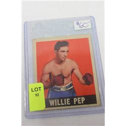 1948 WILLIE PEP BOXING CARD