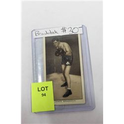 1935 JAMES BRADDOCK BOXING CARD