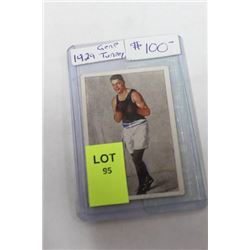 1929 GENE TUNNEY BOXING CARD