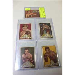 1951 TOPPS RINGSIDE BOXING CARDS X5